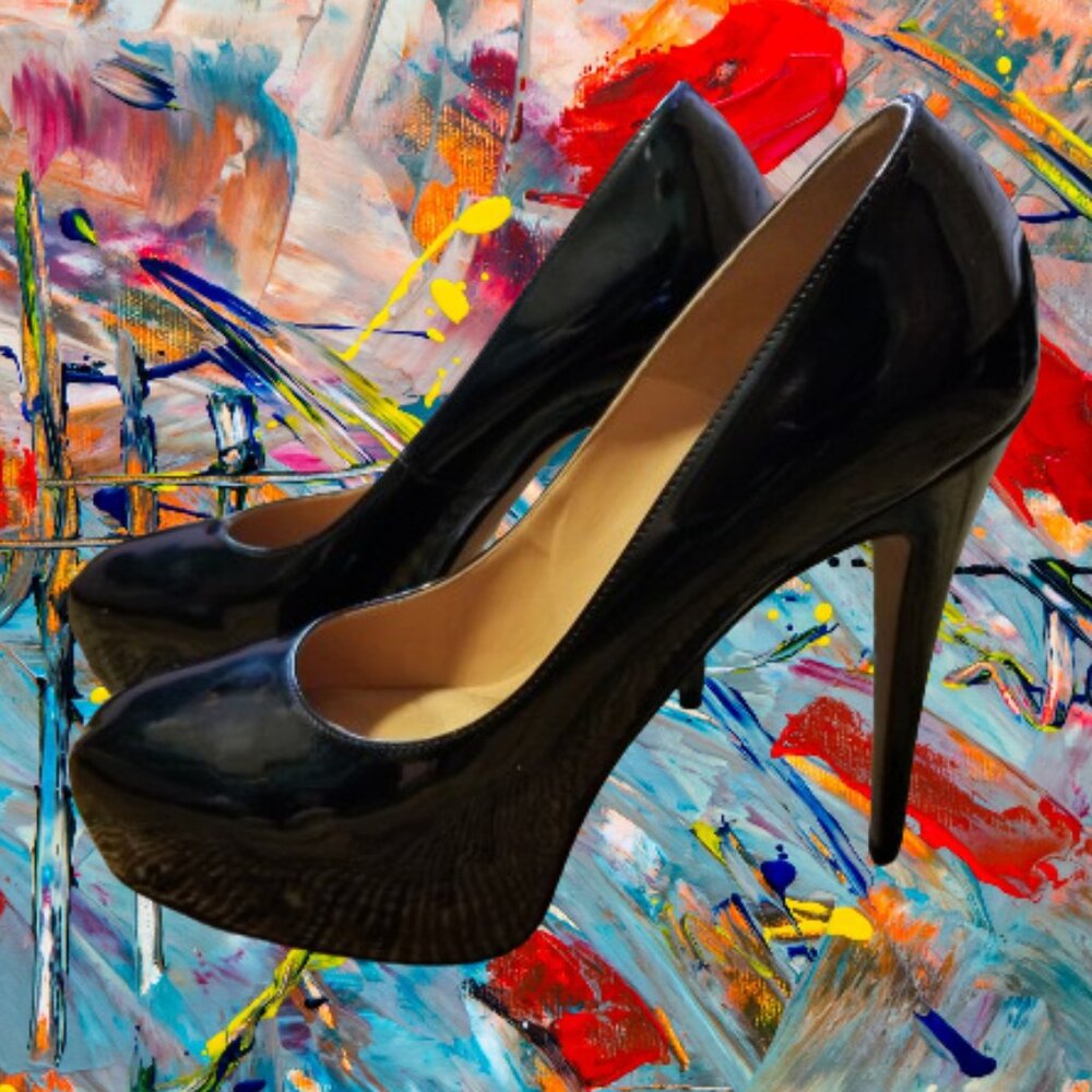 BRIAN ATWOOD Maniac Black Patent Leather Pumps